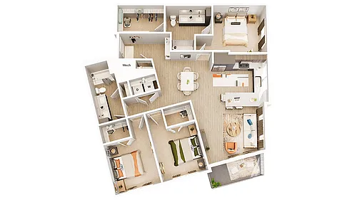 Floor plan C2-HC