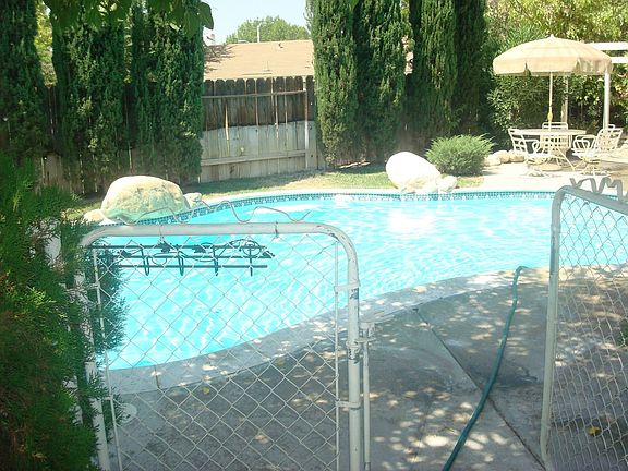 Gated swimming pool