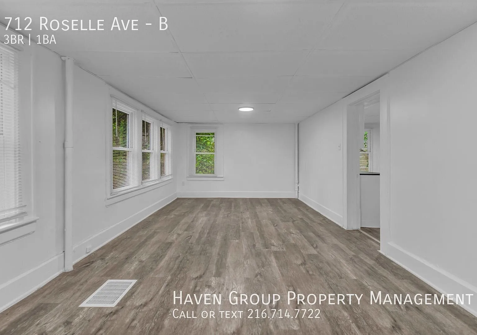 712 Roselle Ave | Unit B, Akron, OH 44307 - Spacious 3-bed 1-bath multi-family home! — Photo 3