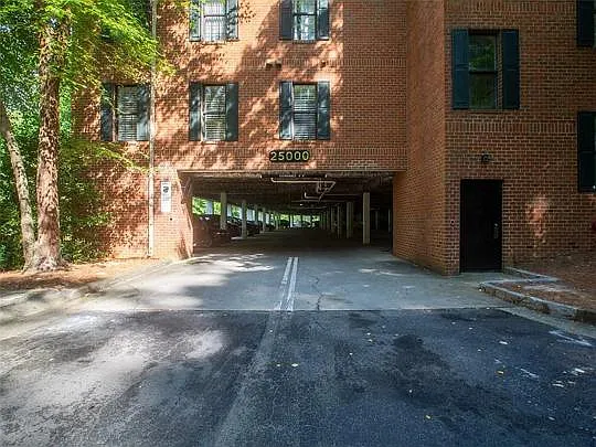 Covered parking garage