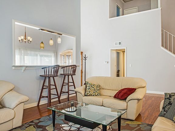 Living Room with High Bar