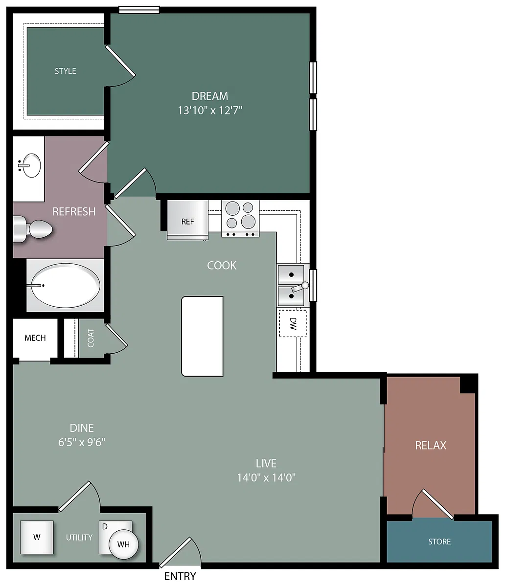 Floor plan A1D