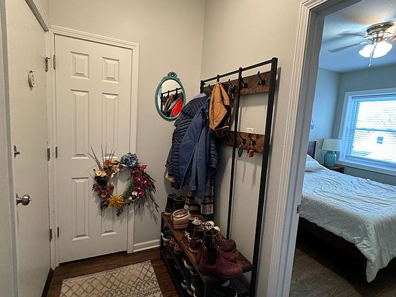 Foyer with hall closet