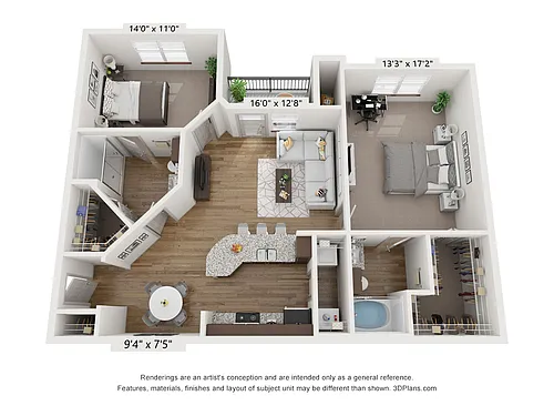 Floor plan B2
