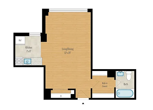 Floor plan Studio