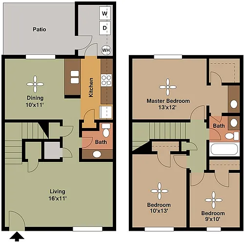 Floor plan 3 Bedroom Classic/79