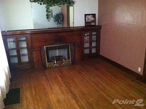 Built ins and decorative fireplace