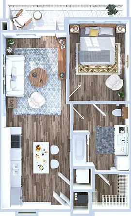 1 Bedroom | 1 Bath | 1 Bedroom | 1 Bath |