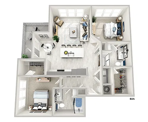 Floor plan B2A