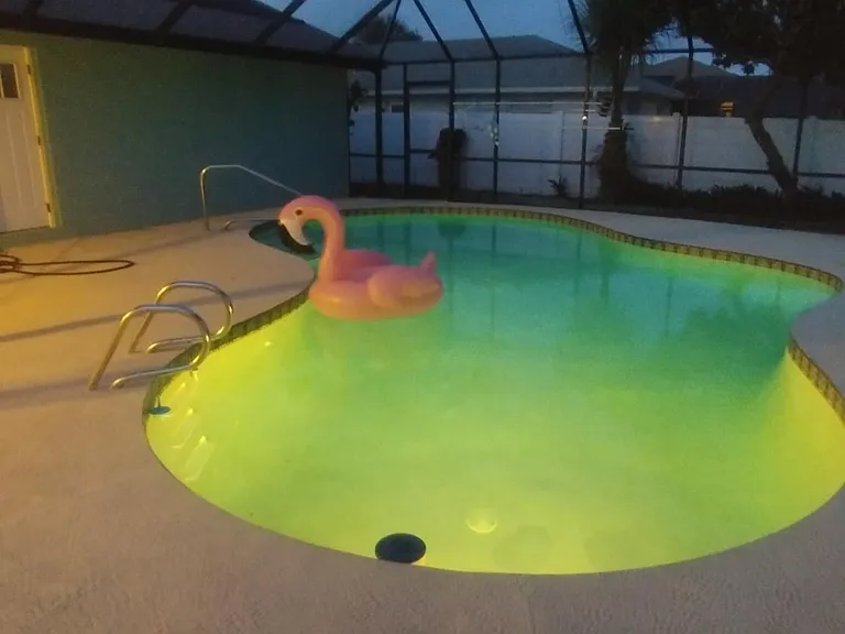 Pool at night