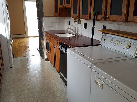 Galley kitchen/lake view