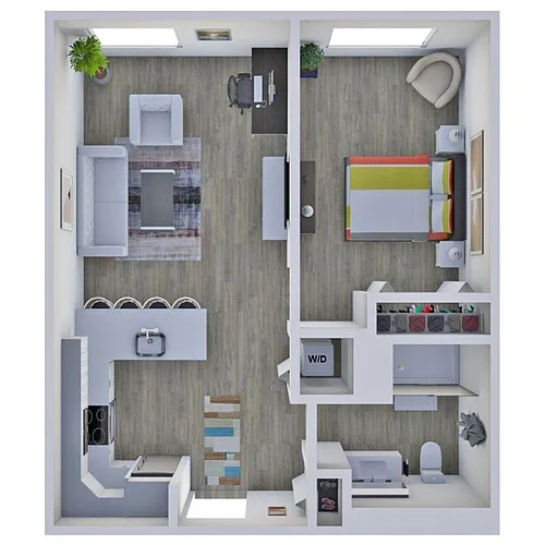 Floor plan One bedroom- The Colefax