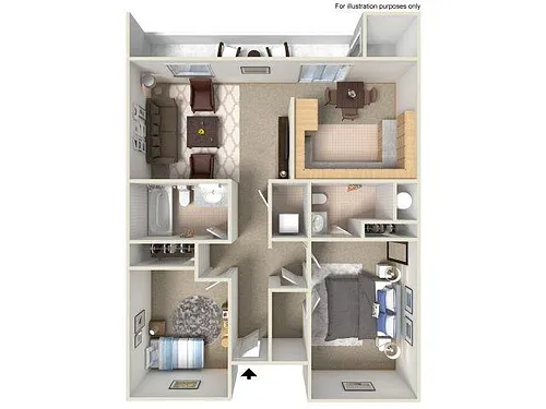 Floor plan 2 Bedroom