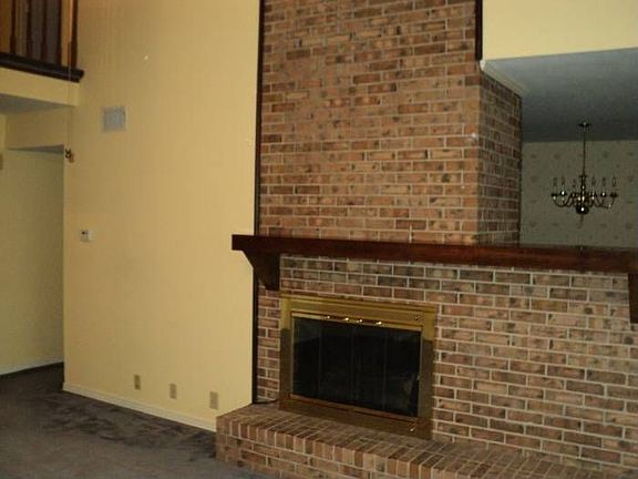 Living room fireplace