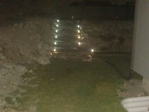 Steps to the patio