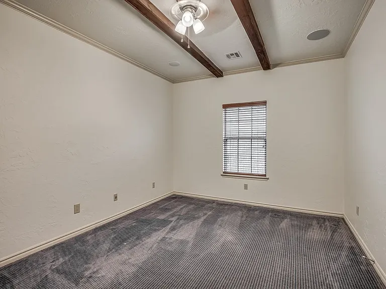 Bedroom #3 with wood beams