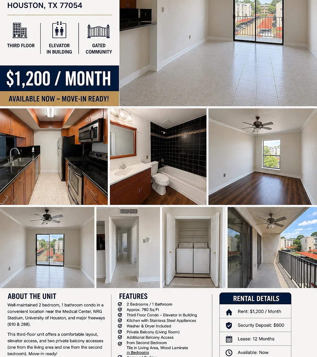 2 bed, 780 sqft, $1,200 — Photo 1
