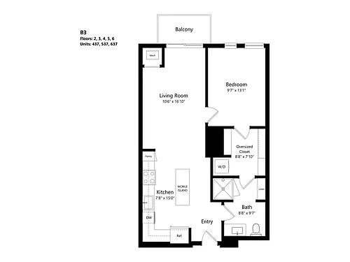 Floor plan B3