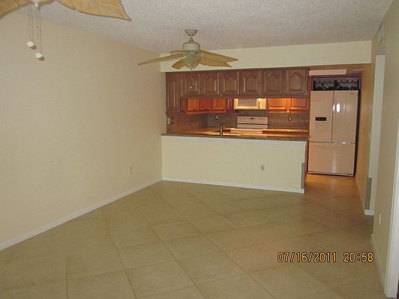 Tile on the diagonal throughout the whole condo