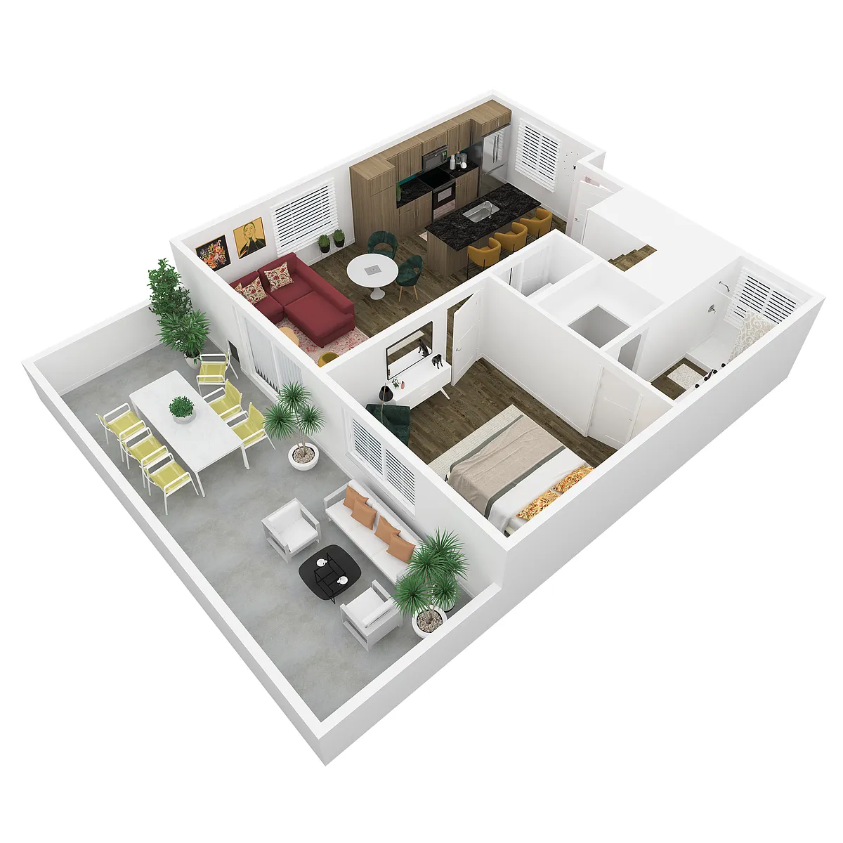 Floor plan 3 Bed/2 Bath