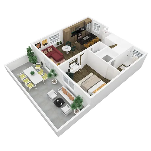 Floor plan 3 Bed/2 Bath