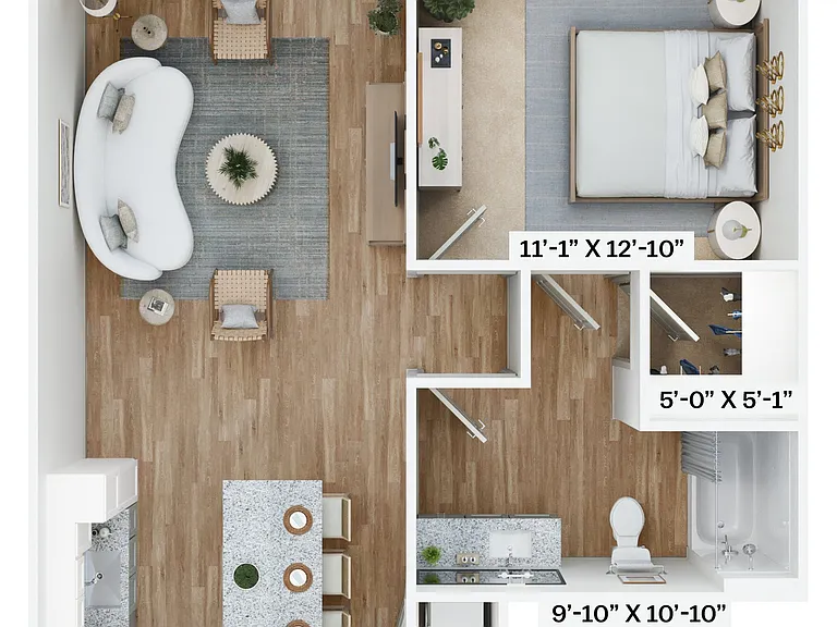 Explore this contemporary apartment layout designed for modern living. Explore this contemporary apartment layout designed for modern living.