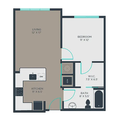 Floor plan 1B