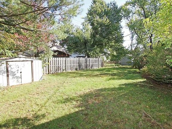 Large fenced backyard