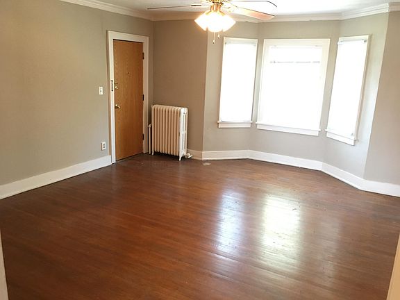 Family/Living Room with front entry door.
