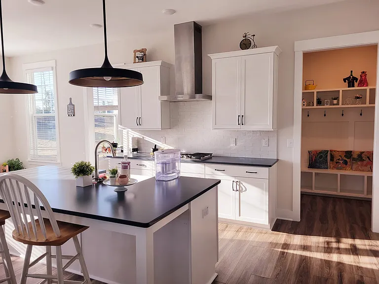 Kitchen and powder room
