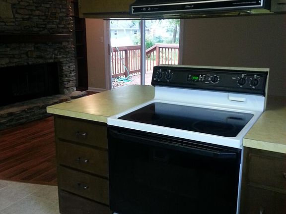 Kitchen open to Family Room