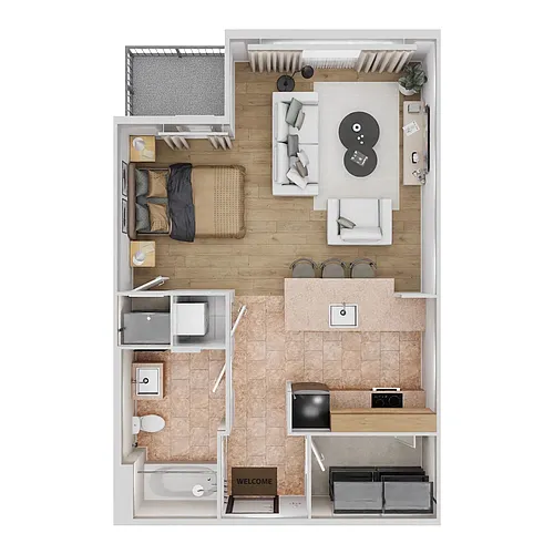 Floor plan A4 - Renovated