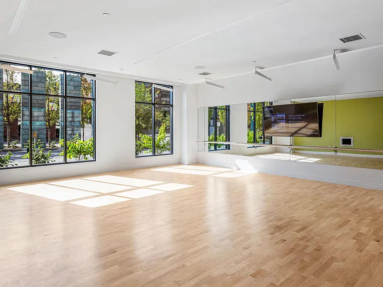 The Motion Studio is spacious and filled with light