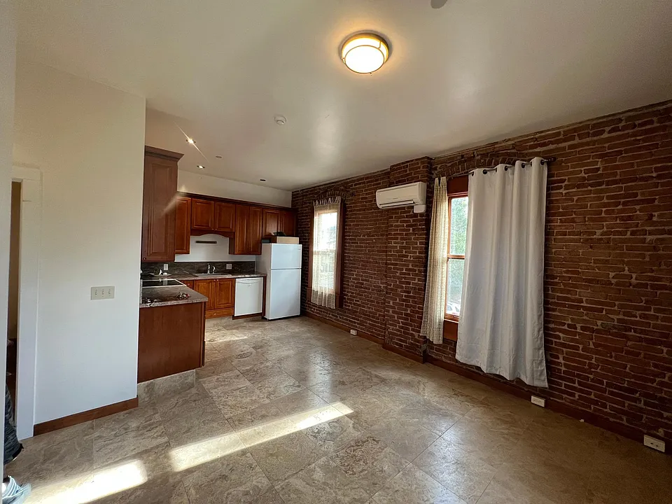 exposed vintage brick