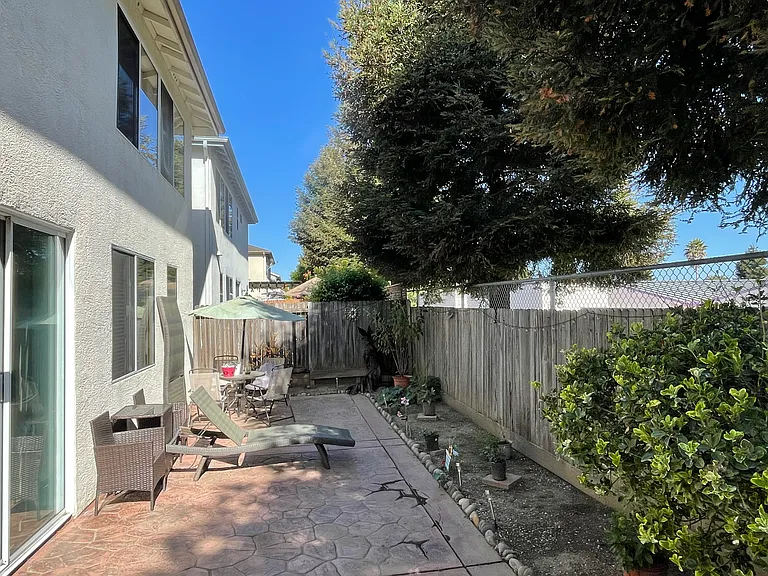 Fenced yard