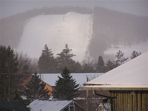 Ski runs cut into Boyne Mountain