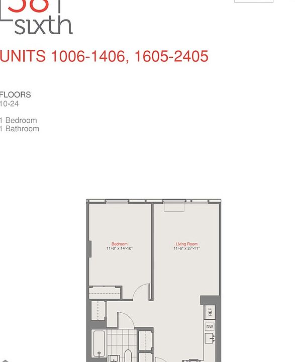 2nd image of 38 6th Ave APT 2105