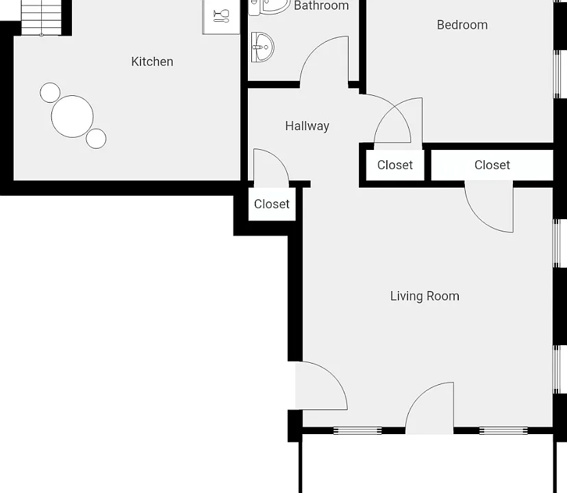Spacious floor plan!