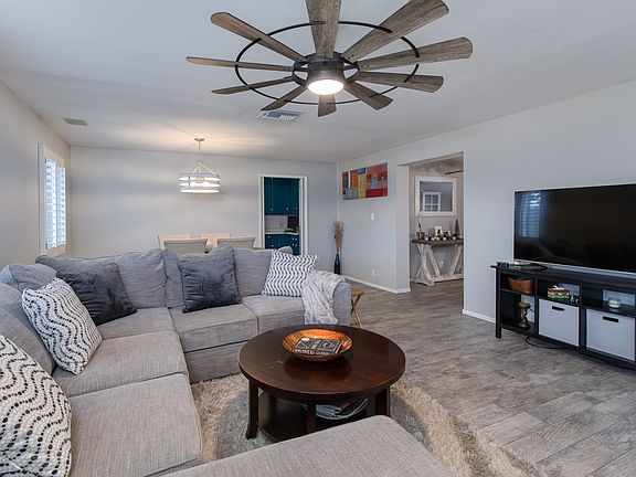 Great room, leads to covered patio!