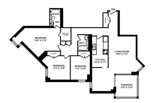 Floor plan 3 Bedroom
