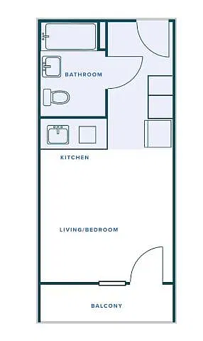 Floor plan Studio A1