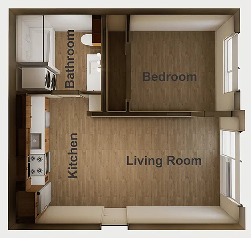 Floor plan 1 Bedroom