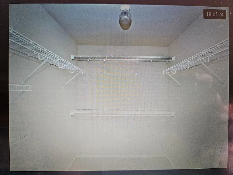 Large master closet.