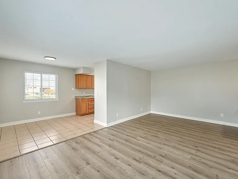 Living Area into Kitchen