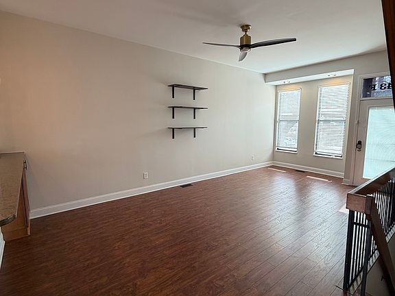 First floor living and dining room.