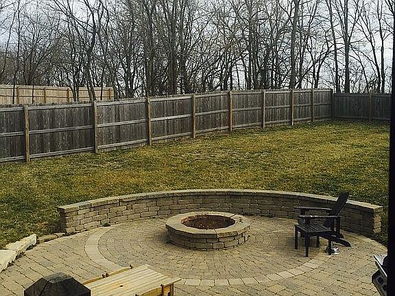 paved patio/fire pit