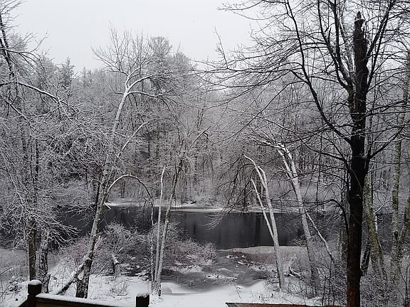 view of river from deck