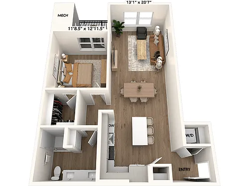 Floor plan A3-891-Scheme III