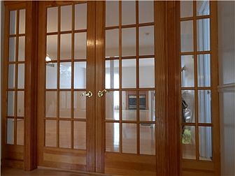 Close-up of beautiful french doors