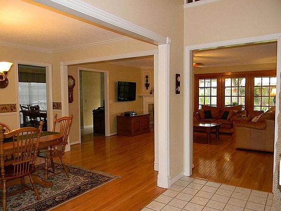 View from entry! Entry offers high ceiling and tile floors.